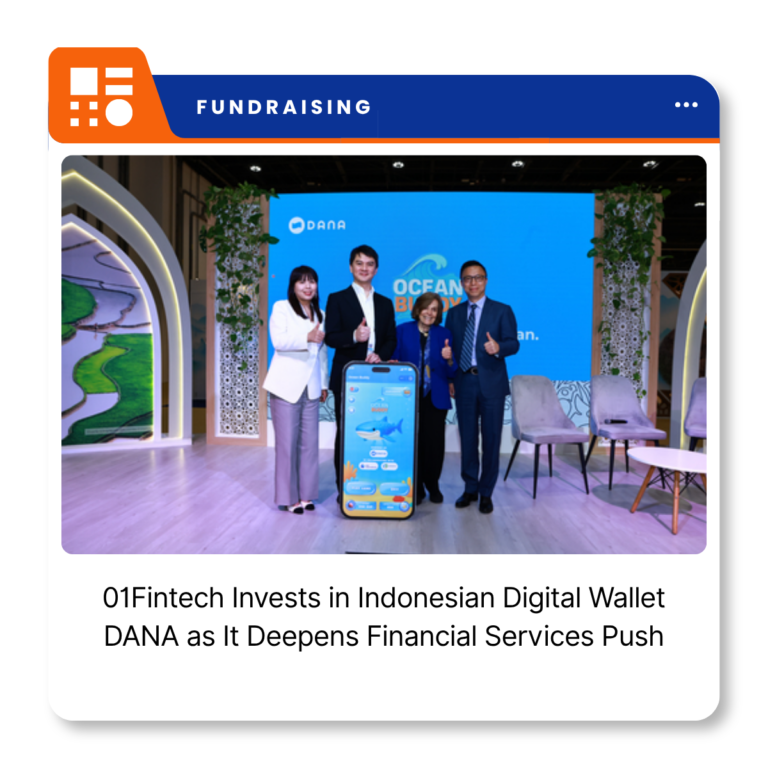DANA Indonesia digital financial platform following an investment from 01Fintech.
