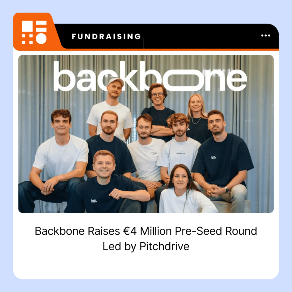 Backbone logo representing the Belgian food technology startup following its €4 million pre-seed funding round.