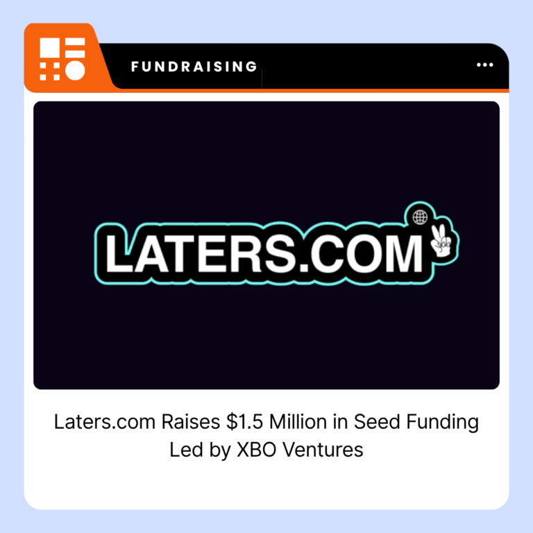 Laters.com branding representing the Singapore-based travel startup following its $1.5 million seed funding round.
