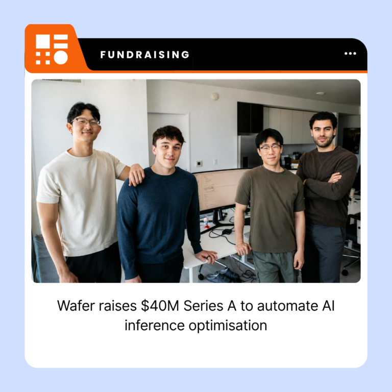 Wafer company logo representing the San Francisco-based AI inference infrastructure startup.
