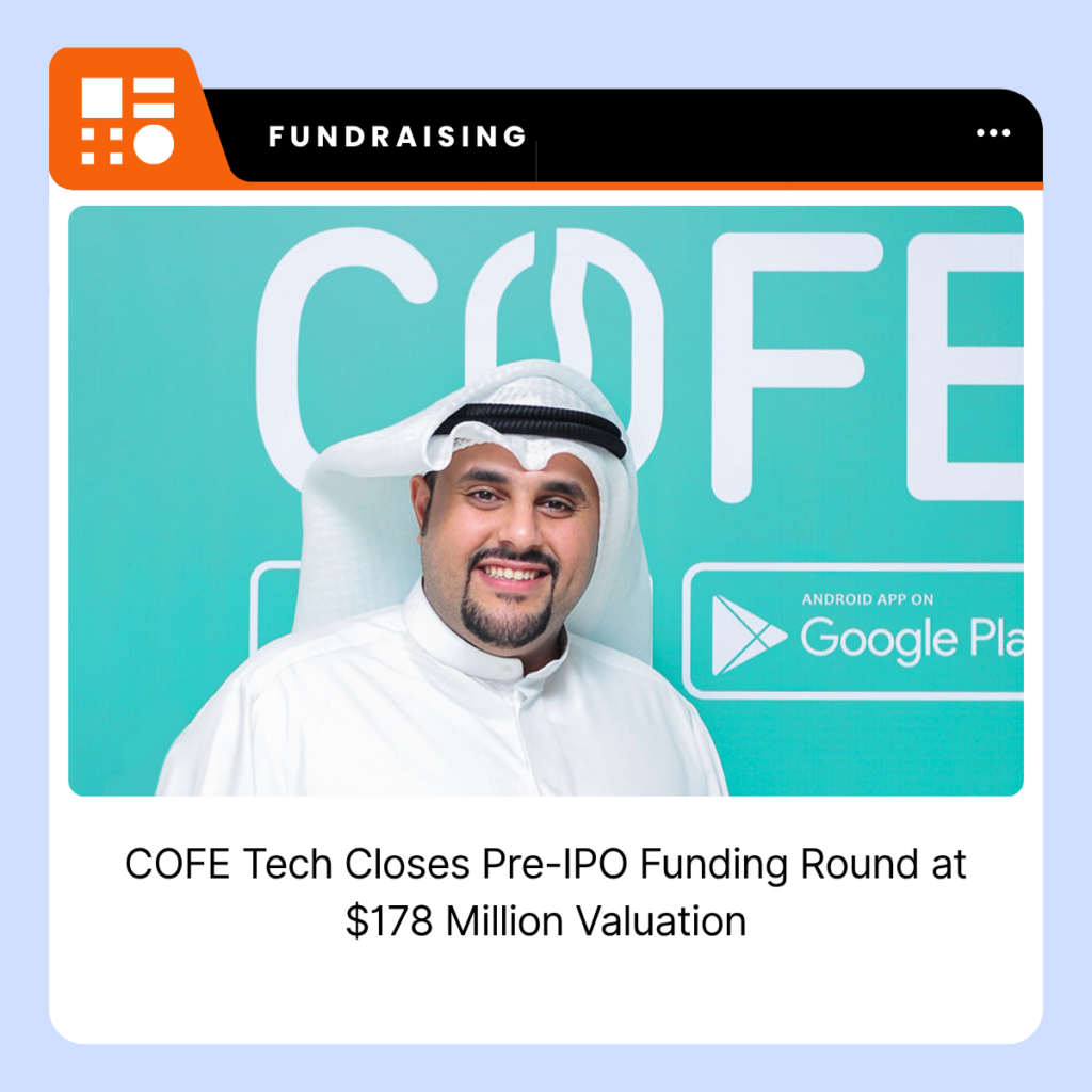 COFE Tech branding related to the company’s pre-IPO funding announcement.