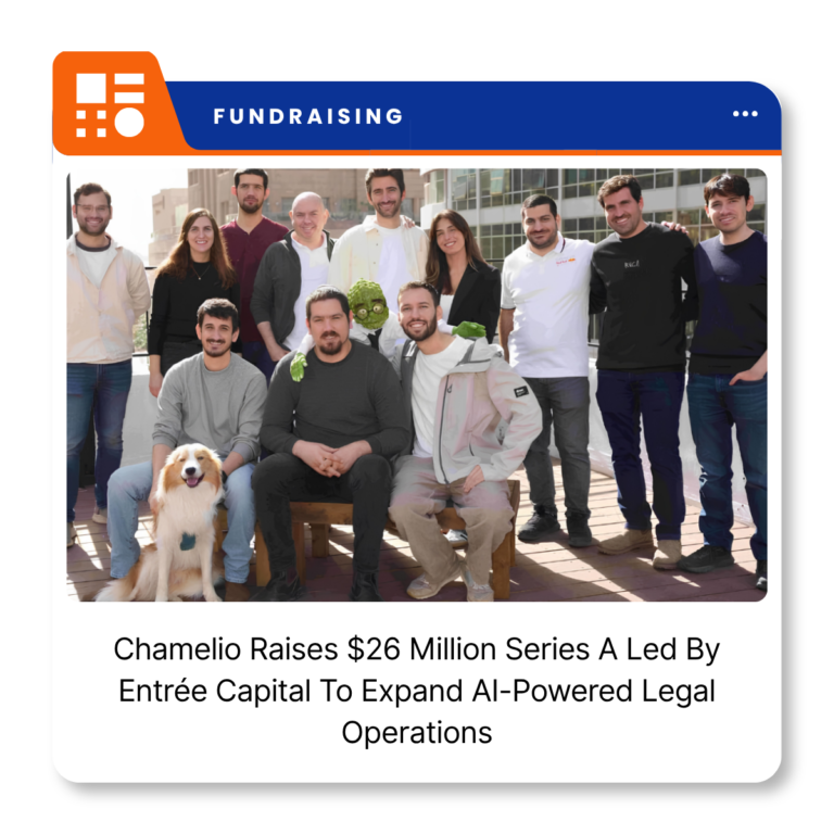 Chamelio legal intelligence platform for in-house legal teams following its $26 million Series A funding announcement.