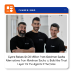 Cyera logo representing the cybersecurity company following its $400 million Series G extension announcement.