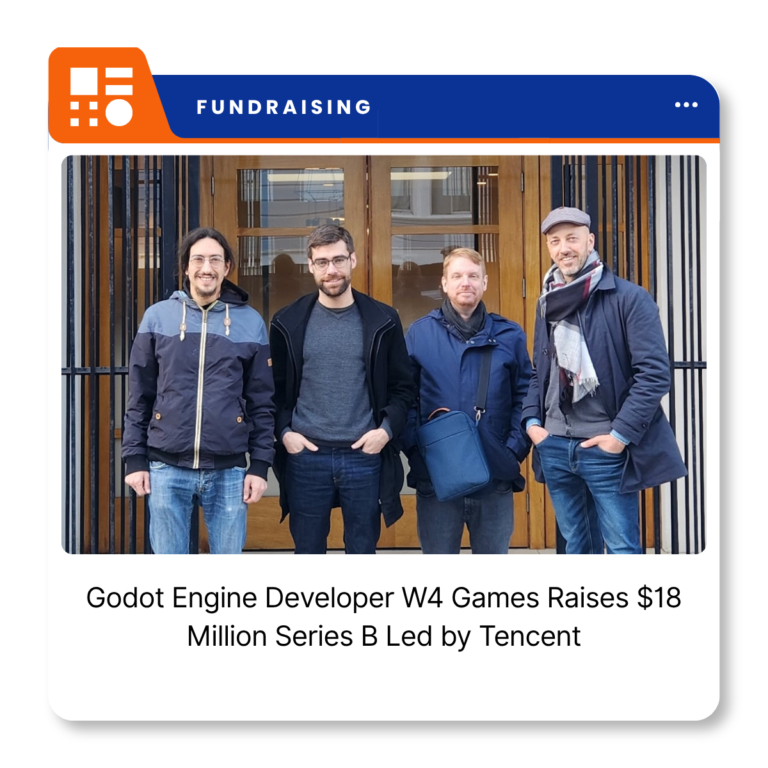 W4 Games logo and Godot Engine branding.