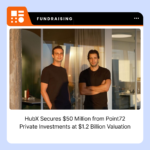 HubX branding accompanying the company’s $50 million investment announcement.