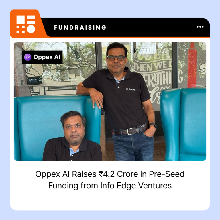 Oppex AI, a Bengaluru-based AI-native production operations startup that raised ₹4.2 crore in pre-seed funding.