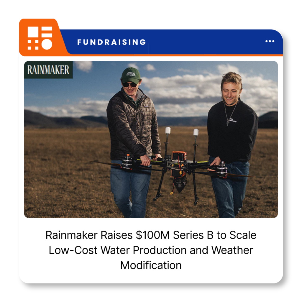 Rainmaker Technology cloud-seeding drone used in weather modification operations.
