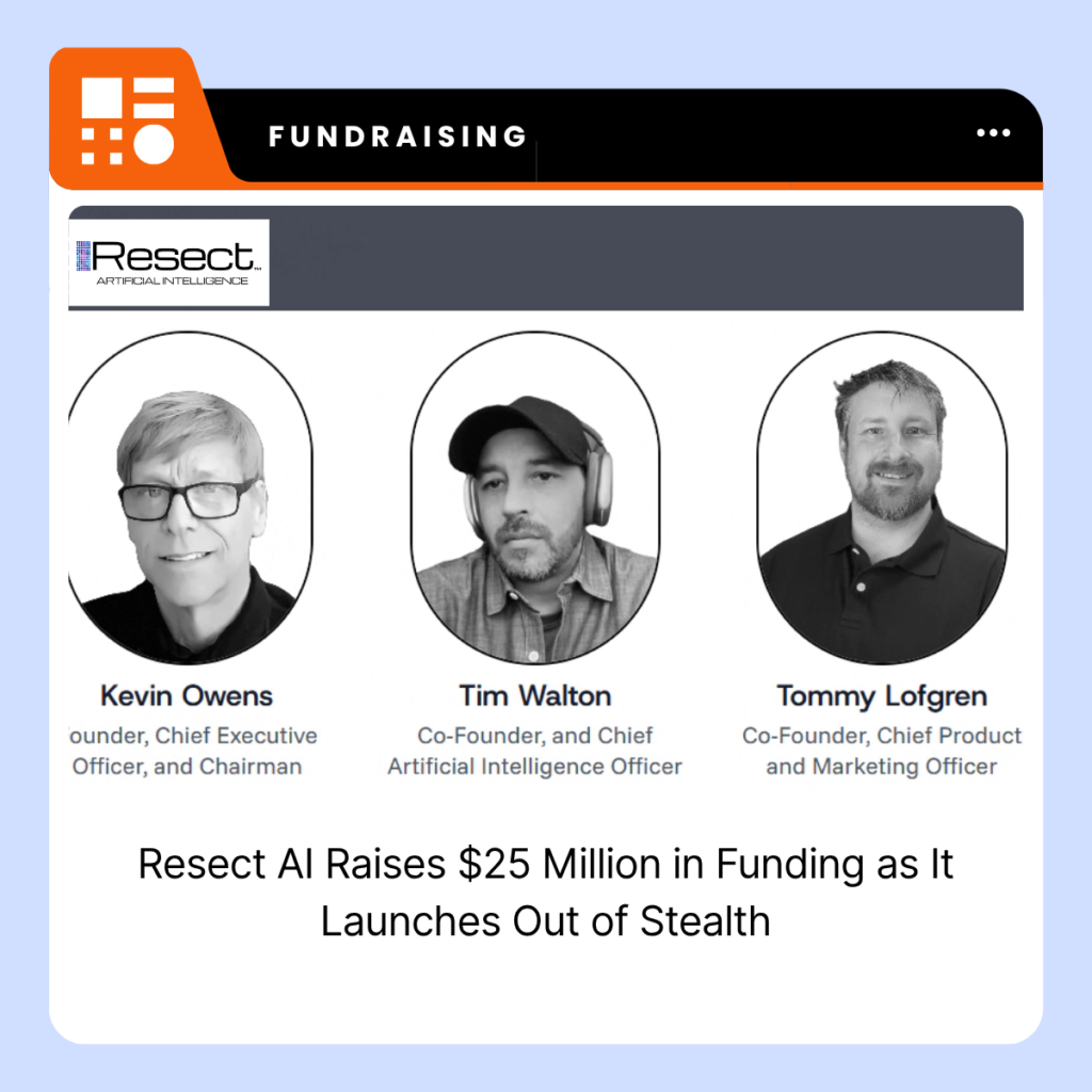 Resect AI branding for the company's $25 million funding announcement.