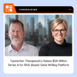 Typewriter Therapeutics logo representing the biotechnology company following its $56 million Series A financing.