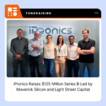 iPronics branding for its $125 million Series B funding announcement.