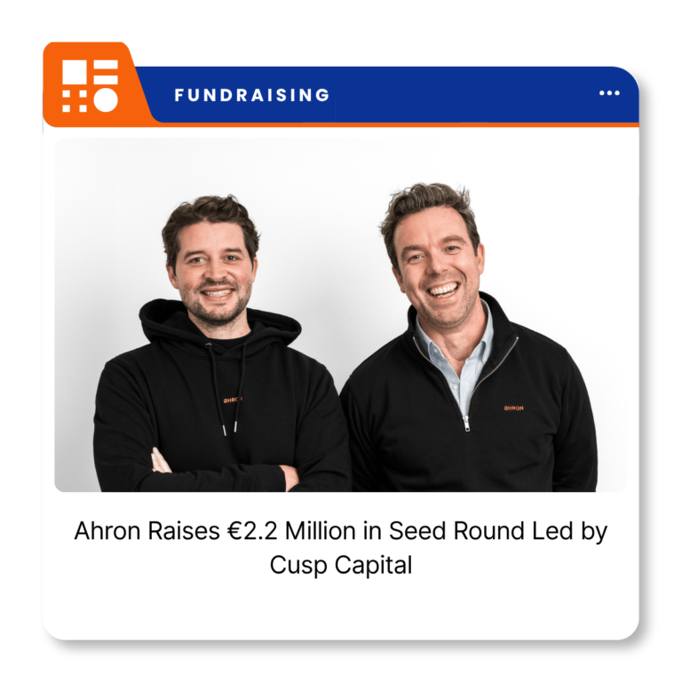 Ahron co-founders Carl Hoffmann and Rado Pavlov following the company's €2.2 million seed funding round.