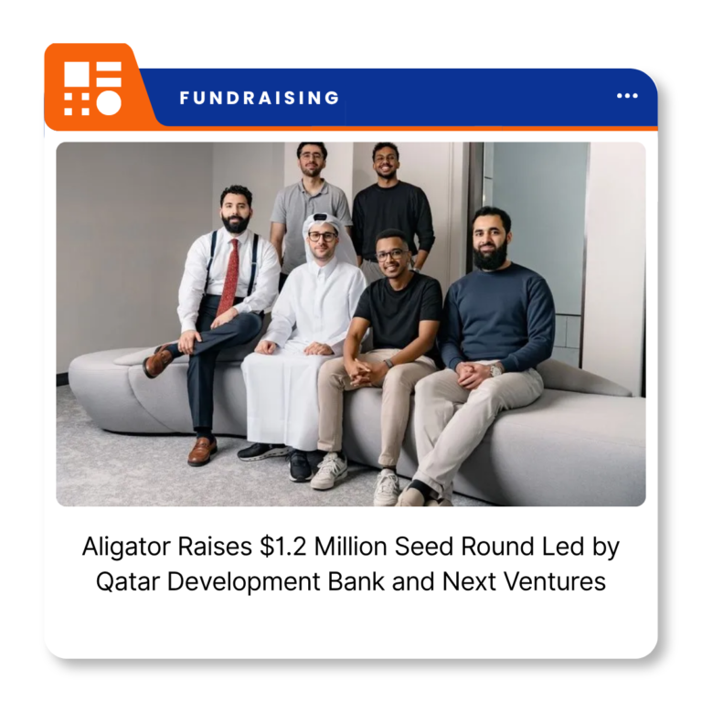 Aligator company branding for the Qatar-based agentic AI startup.