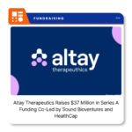 Altay Therapeutics logo representing the biotechnology company's $37 million Series A financing to advance its investigational FSHD treatment DX5057.
