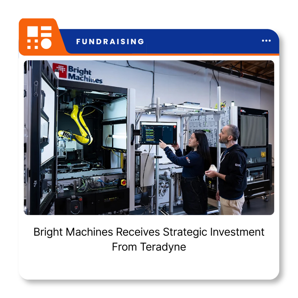 Bright Machines manufacturing automation system for AI and data center infrastructure production.