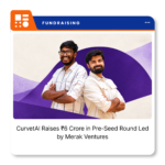 CurvetAI founders Vivek Dubey and Utkarsh Gupta following the startup's ₹6 crore pre-seed funding round.