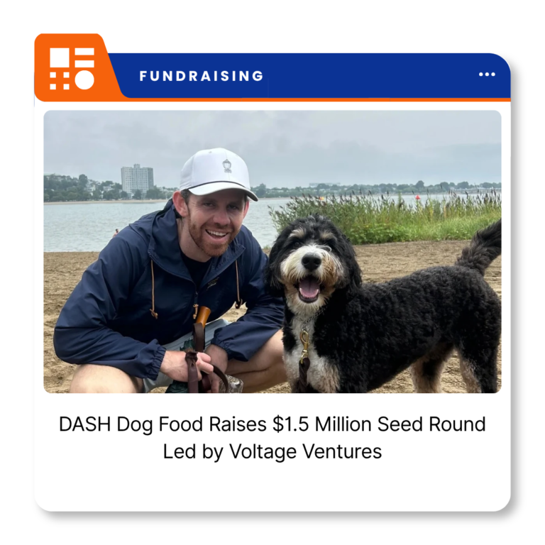 DASH Dog Food branding and fresh-frozen dog food products.