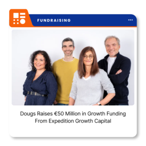 Dougs company logo representing the French digital accounting platform following its €50 million growth funding announcement.