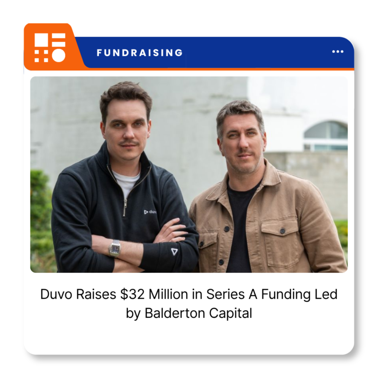 Duvo company logo representing the Prague-based enterprise AI software provider that raised $32 million in Series A funding.
