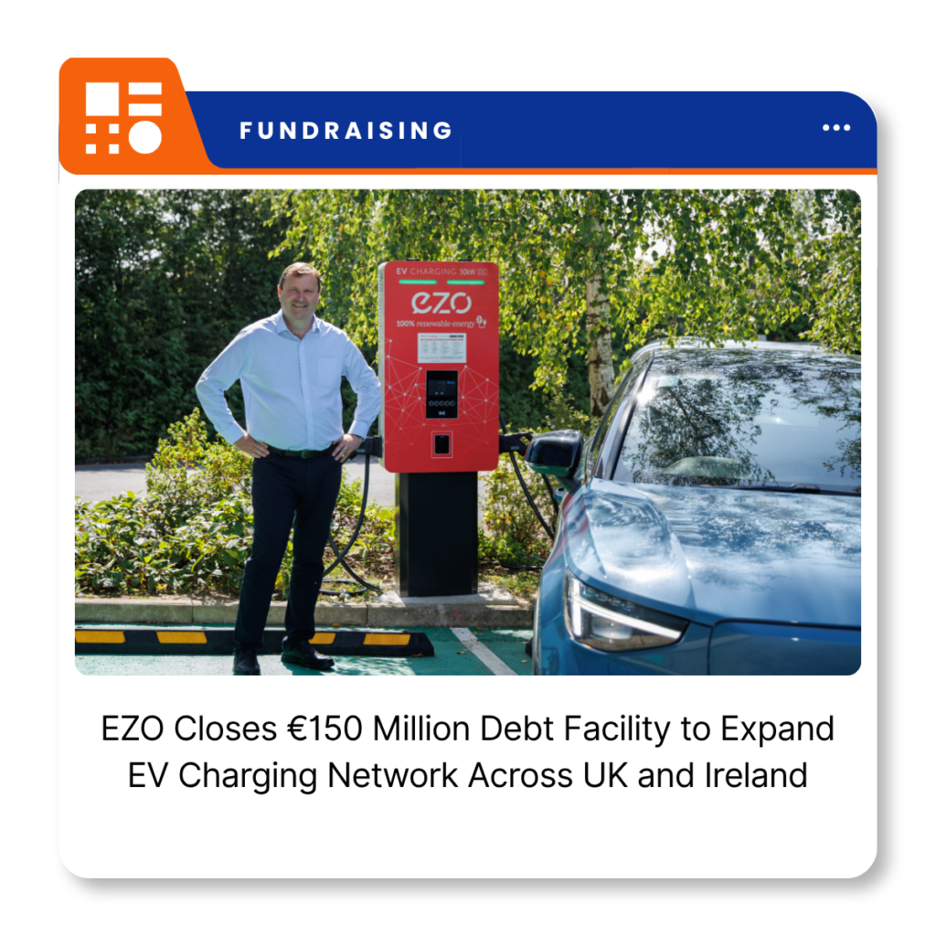 EZO electric vehicle charging infrastructure supporting public EV charging across Ireland and the UK.
