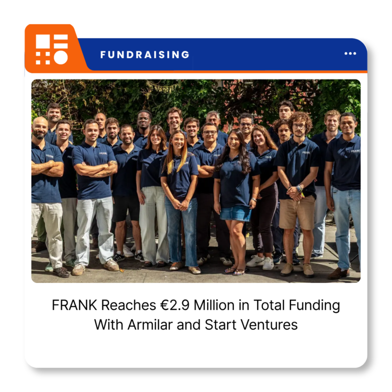 FRANK branding for the Portuguese insurtech's AI Operator platform for insurance brokers.