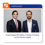Fission company logo representing its $10 million Series A funding announcement led by Pantera Capital.