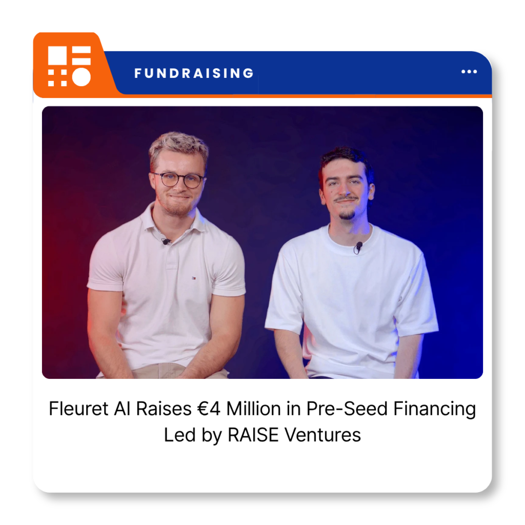 Fleuret AI cybersecurity platform branding representing its €4 million pre-seed financing announcement.
