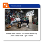 Garage Beer branded light beer cans featuring the company's Classic and Lime varieties.