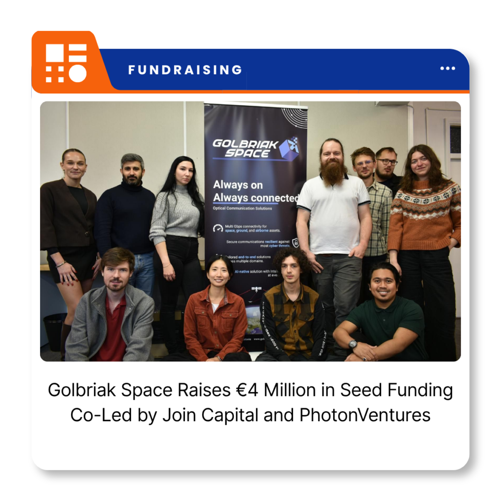 Golbriak Space founders Nicola Garzaniti and Simone Briatore, whose Estonian spacetech company raised €4 million in seed funding.
