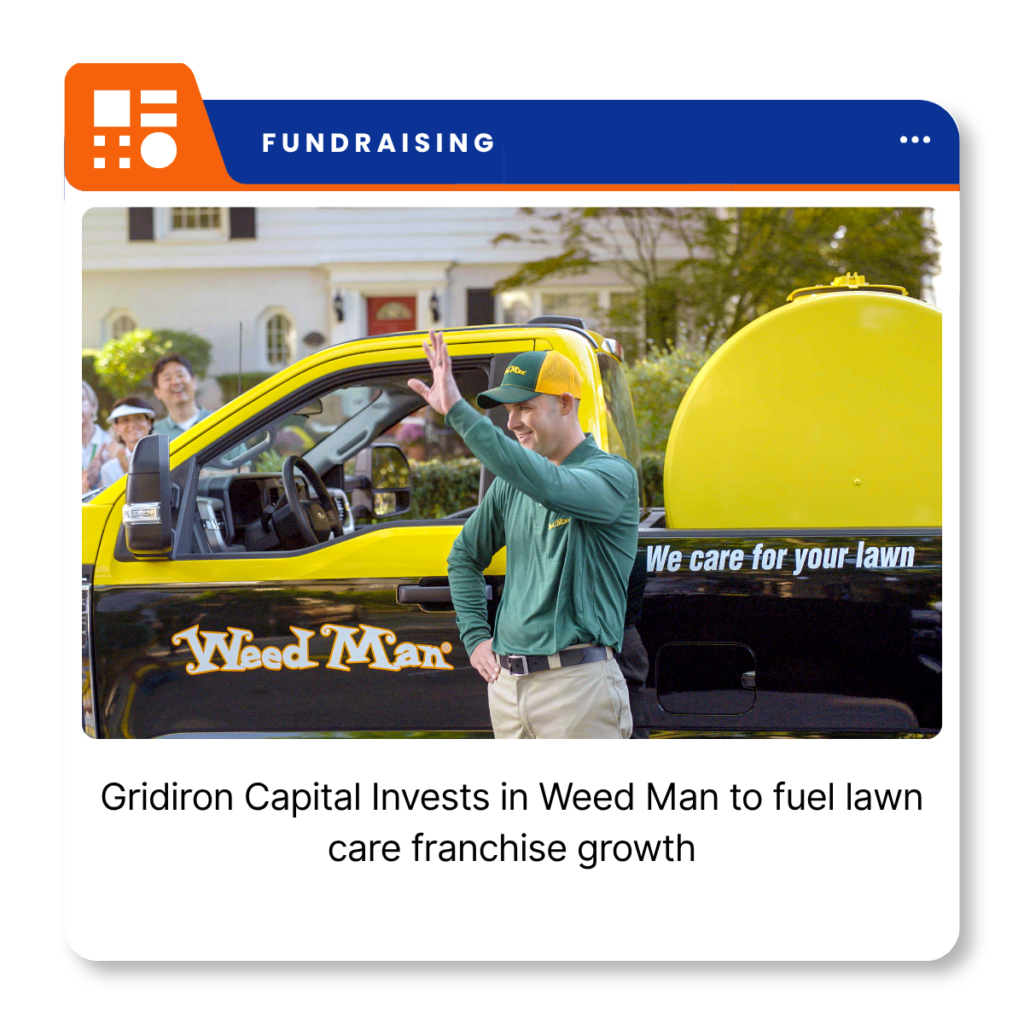 Weed Man lawn care branding following Gridiron Capital's investment in the Canadian franchisor.