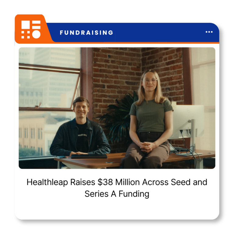 Healthleap co-founders Josiah Meyer and Jemima Meyer representing the clinical AI company following its $38 million funding announcement.