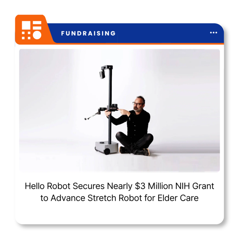 Hello Robot Stretch 4 mobile manipulator featuring a wheeled base and telescoping robotic arm designed for use in everyday environments.