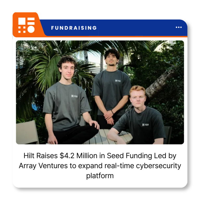 Hilt cybersecurity startup logo for its $4.2 million seed funding story.