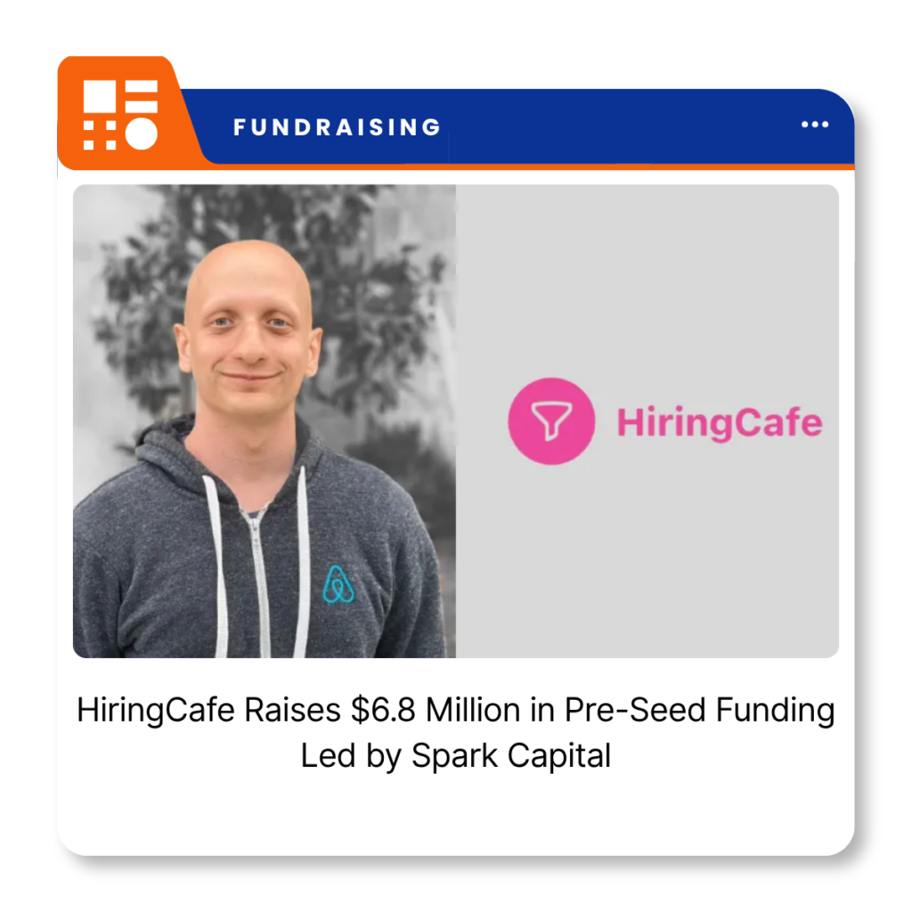 HiringCafe job search platform interface for its AI-powered job discovery service.