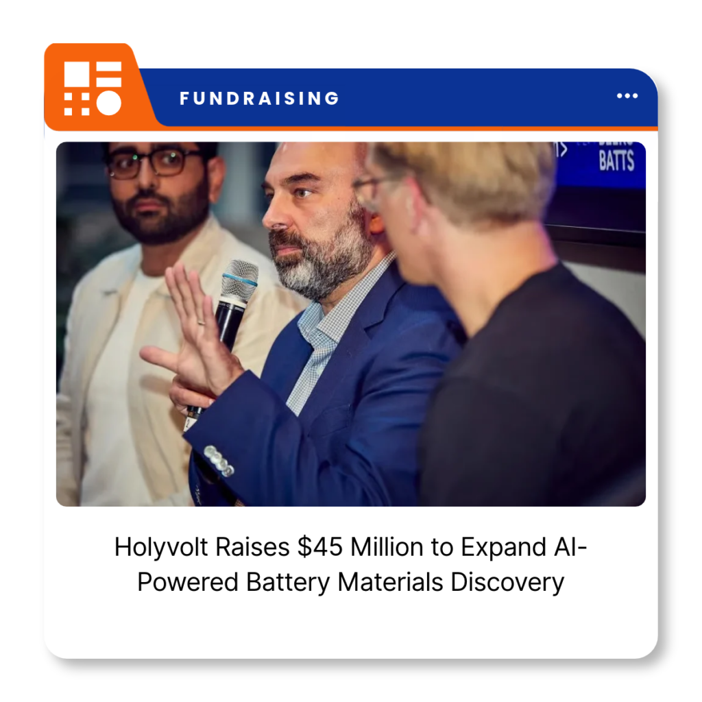 Holyvolt, a Swedish battery materials technology company developing AI-powered materials discovery and next-generation cathode technologies.