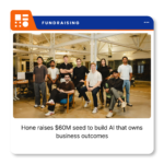Hone logo representing the San Francisco-based enterprise AI startup that raised $60 million in seed funding led by Benchmark and Index Ventures.
