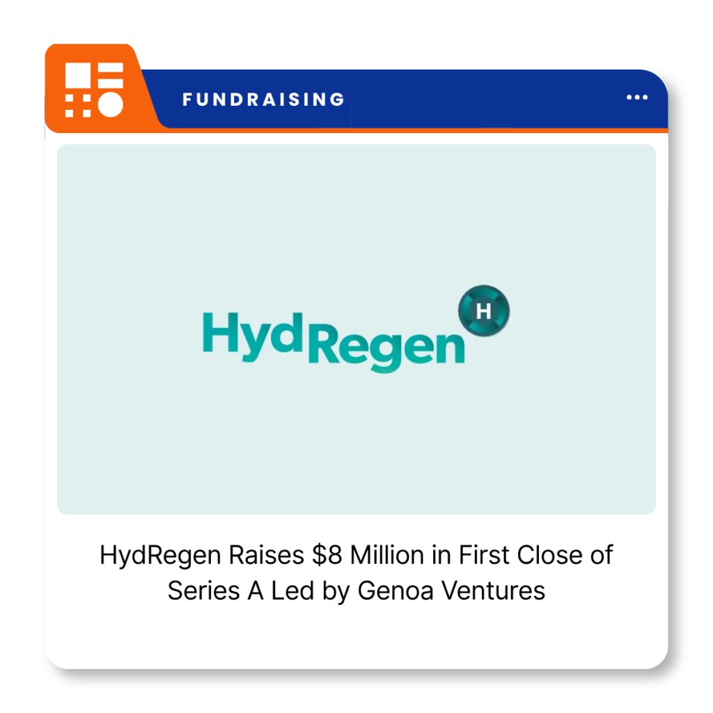 HydRegen, an Oxford-based biotechnology company developing enzyme-based catalysts for industrial chemical manufacturing.