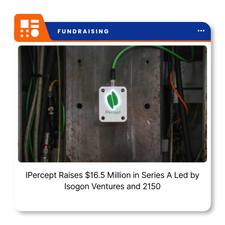 IPercept industrial machine monitoring technology used for CNC machine diagnostics.