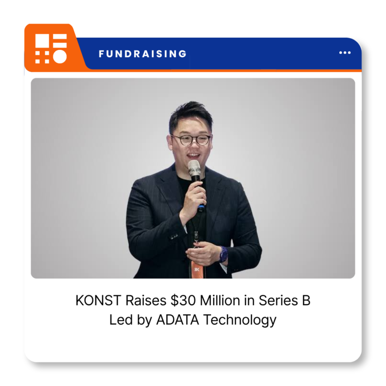KONST company logo representing the Taipei-based AI computing infrastructure provider following its $30 million Series B funding announcement.