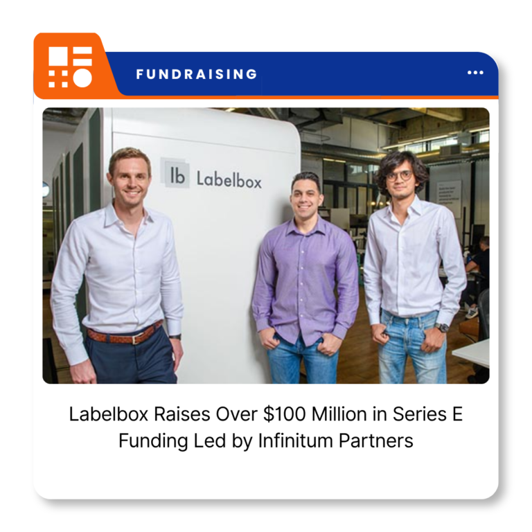 Labelbox company logo representing its Series E financing announcement.
