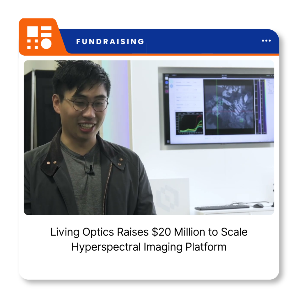Living Optics hyperspectral imaging camera used for real-time spatial and spectral data capture.