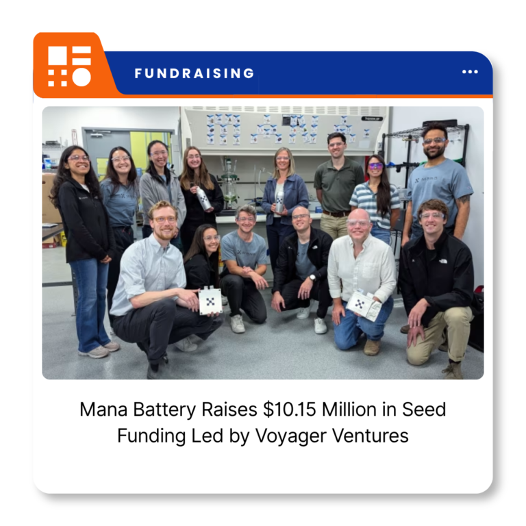 Mana Battery logo representing the Colorado-based developer of anode-free sodium-ion battery cells and electrolyte technology.