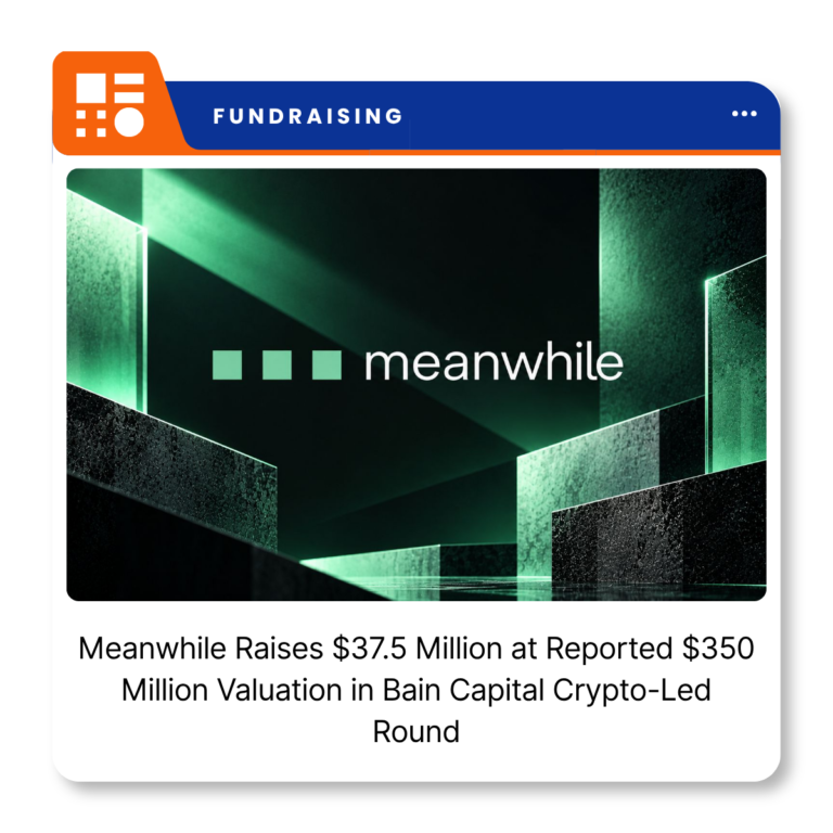 Meanwhile logo representing the Bermuda-based Bitcoin life insurer following its $37.5 million funding announcement.