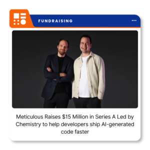 Meticulous company logo representing the London-based automated software testing startup that raised $15 million in Series A funding.