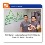 NEU Battery Materials' battery recycling facility in Tuas, Singapore, designed to recover lithium from lithium iron phosphate batteries.