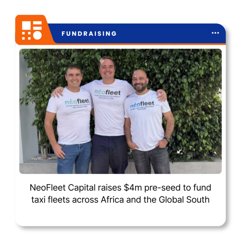 NeoFleet Capital branding representing the Cyprus-based mobility finance company following its $4 million pre-seed funding round.
