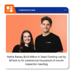 Nettle co-founders Katya Kinane and Jack Miller following the company’s $4.8 million Seed funding announcement.