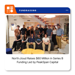 North.cloud company logo representing the New York-based cloud and AI infrastructure spend management platform following its $60 million Series B funding announcement.