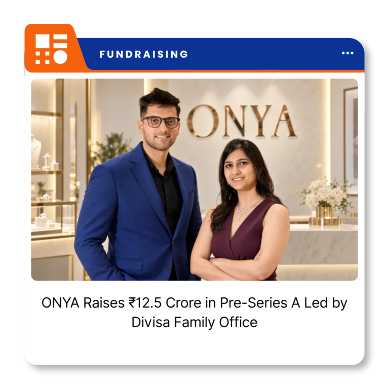 ONYA lab-grown diamond jewellery brand representing its ₹12.5 crore pre-Series A fundraising announcement.