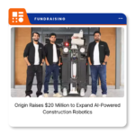 Origin's OG-1 autonomous construction robot designed for interior wall-finishing operations.