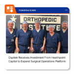 Ospitek company logo representing the US-based provider of AI- and IoT-powered surgical operations software backed by HealthpointCapital.
